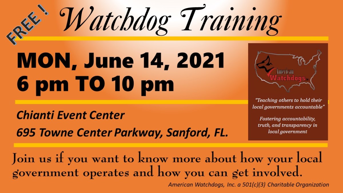 American Watchdogs training in Sanford, Florida โ June 14, 2021