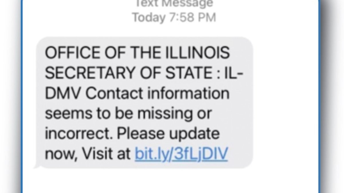 Illinois Secretary of State Warns of Text Message, Email Scams – NBC Chicago