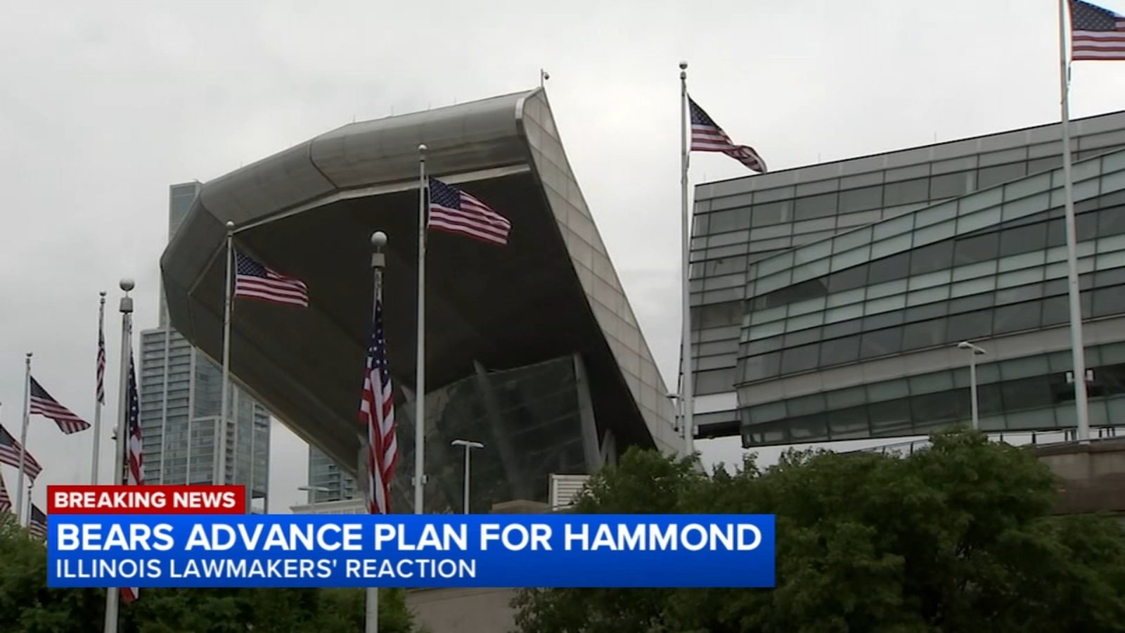 Hammond, Indiana Bears news: Illinois leaders, fans across Chicago area react after Bears advance stadium plans – ABC7 Chicago