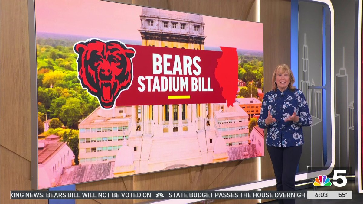 Illinois legislature passes $55.9B budget without Bears stadium bill – NBC 5 Chicago