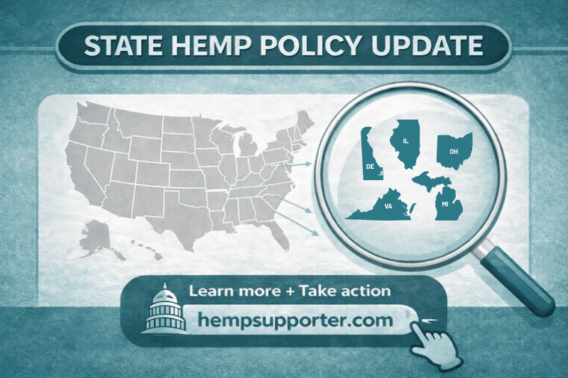 State Hemp Policy Update: Delaware, Illinois, Michigan, Ohio, and Virginia – U.S. Hemp Roundtable